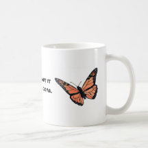 Monarch Butterfly with Milkweed Coffee Mugs