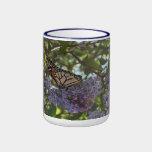 Monarch on Lilacs mugs