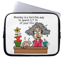Mondays Humour Computer Sleeve