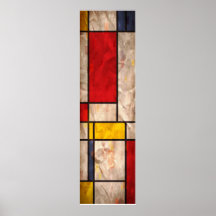 Mondrian Inspired Posters