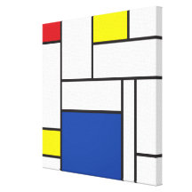 Mondrian Minimalist De Stijl Art Canvas Print
