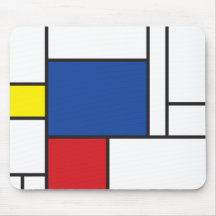 Mondrian Simple Minimalist De Stijl Art Mousepad