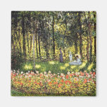 Monet Family in the Garden Impressionism Magnet