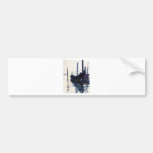 Monet Gondola In Venice Bumper Sticker