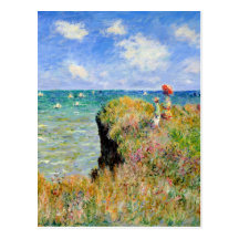 Monet Painting Post Card
