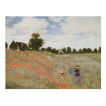 Monet Painting Postcard