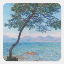 Monet Painting Square Stickers