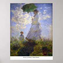 Monet Umbrella by Claude Monet Posters