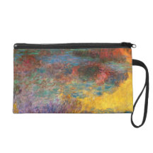 Monet Water Lily Pond Evening Wristlet