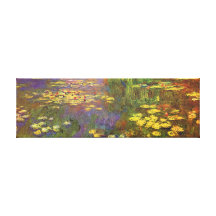 Monet Water Lilys Fine Art Canvas Print