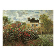 Monet's Garden at Argenteuil by Claude Monet Announcements