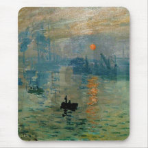Monet's Impression Sunrise (soleil levant) - 1872 Mouse Mat