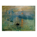 Monet's Impression Sunrise (soleil levant) - 1872 Post Cards