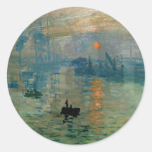 Monet's Impression Sunrise (soleil levant) - 1872 Sticker