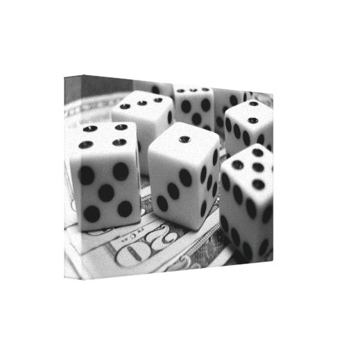 Money Dice Canvas Prints