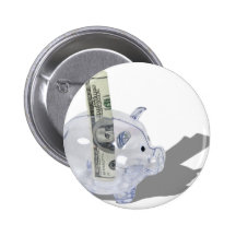MoneyPiggyBank092110 Pinback Buttons