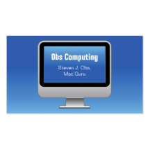 Monitor Computing Card Business Cards