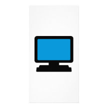 Monitor screen photo greeting card