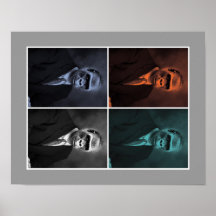 Monkey and busines poster