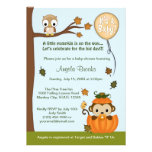 MONKEY Baby Shower Invitation Fall Pumpkin NEUTRAL invitations