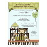 Monkey Baby Shower Invitation jungle safari CA-B invitations