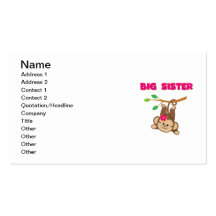 Monkey Big Sister Business Card Template