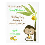 Monkey Birthday Invitation