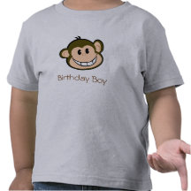 Monkey Birthday Tee Shirt