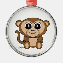 Monkey Christmas Tree Ornaments
