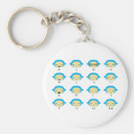 Monkey Emoticons Key Chains