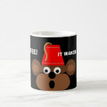 monkey face, COFFEE!, IT WAKES MY MONKEY UP! Mugs