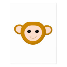 Monkey Face Post Cards