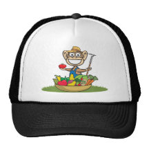 Monkey Farmer Trucker Hats