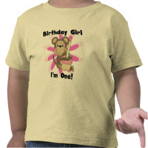 Monkey Girl 1st Birthday Tshirts and Gifts