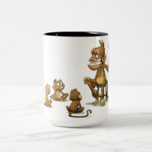 Monkey Puppet Show Mug