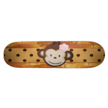 Monkey Safari Custom Skateboard