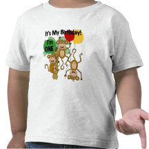 Monkey Shine 1st Birthday T-shirts and Gifts