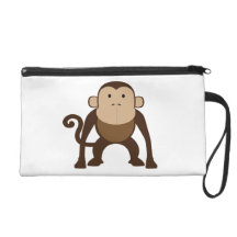 Monkey Wristlet Purse