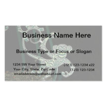monkey wrought iron figure business card templates
