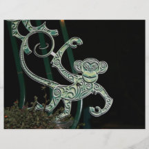 monkey wrought iron figure flyer