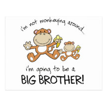 monkeying around post card
