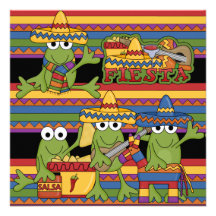 Monkeys Fiesta Customised  Birthday Invitations