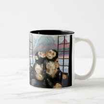 Monkeys On Vacation Coffee Mugs