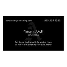 Monogram Black Business Card Templates