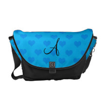 Monogram blue hearts commuter bags