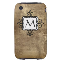 Monogram Brown Vintage iPhone 3 Case-Mates