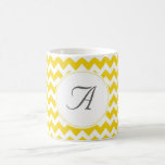Monogram Chevron Initials Mugs