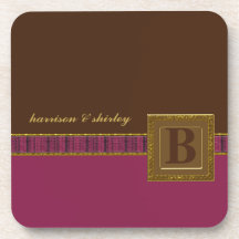 Monogram Cork Coaster
