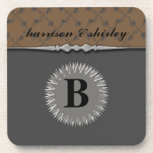 Monogram Cork Coaster