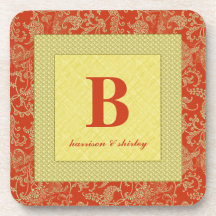 Monogram Cork Coaster